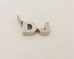 【送料無料】アクセサリー　ネックレス　シルバーペンダントciondolo in argento 925 con scritta dj