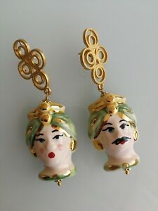 【送料無料】アクセサリー　ネックレス　イヤリングセラミックスorecchini ceramica di caltagirone