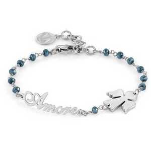 【送料無料】アクセサリー　ネックレス　カフアムールブレスレットアンジェロbracciale donna nomination mon amour 027200025 amore blu bracelet angelo nuovo