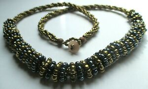 【送料無料】アクセサリー　ネックレス　コリアデunique original collier de perles couleur or et hmatites bijou rtro 3341