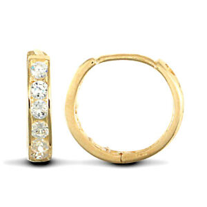 【送料無料】アクセサリー　ネックレス　ホワイトゴールドラウンドイヤリングカップル9ct oro bianco tondo cz eternity 2mm abbraccino orecchini a cerchio 11mm singolo o coppia