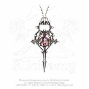【送料無料】アクセサリー　ネックレス　イングランドヘルツハートペンダントアメジストクリスタルalchemy england herz leben ankh e motivo cuore pendente di cristallo ametista