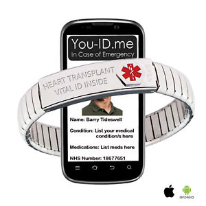 【送料無料】アクセサリー　ネックレス　ブレスレットアクセスtrapianto di cuore consapevolezza braccialetti ghiaccio medico emergenza sos telefono accesso