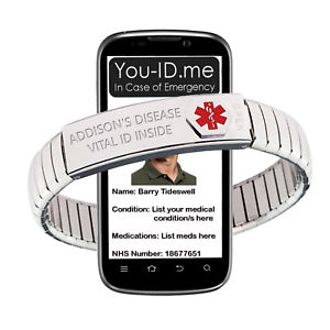 【送料無料】アクセサリー　ネックレス　アジソンブレスレットブレスレットaddisons disease braccialetti ghiaccio sos di emergenza medica id identit braccialetto