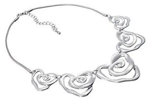 【送料無料】アクセサリー　ネックレス　ヘビチェーンスワールネックレスgrande swirl astratto collana di metallo su un serpente catena