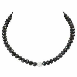 【送料無料】アクセサリー　ネックレス　マジェスティックブラッククリスタルネックレスビーズmajestic nero crystal istruzione collana di perline