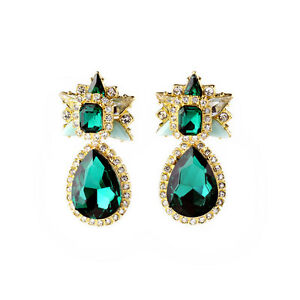 【送料無料】アクセサリー　ネックレス　orecchini clip dorato goccia verde smeraldo vintage stella matrimonio j4 22,350円