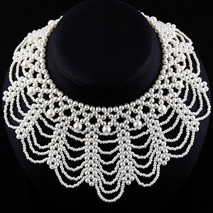 【送料無料】アクセサリー　ネックレス　ネックレスcollana di perle collier perlenkragen p53