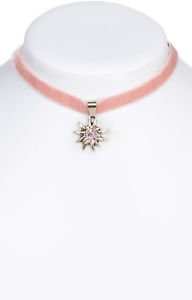 【送料無料】アクセサリー　ネックレス　ステラアルピーナサschuhmacher samtkette con stella alpina 9197sb rosa