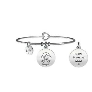 【送料無料】アクセサリー　ネックレス　ステンレススチールペンダントカフbracciale kidult da donna in acciaio per figlia con scritta ciondolo mamma madre 29,800円