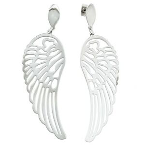 【送料無料】アクセサリー　ネックレス　ウイングステンレススチールプラグペンダントイヤリングalapensile spina orecchini pendenti in acciaio inox per donna
