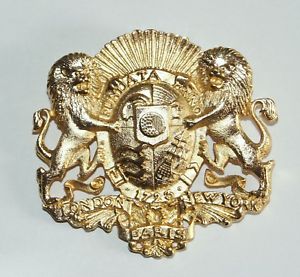 【送料無料】アクセサリー　ネックレス　ロンドンニューヨークパリライオンbroche blason london york paris 1723 lion funuata anno mtal dor