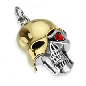 【送料無料】アクセサリー　ネックレス　ステンレススチールネックレスペンダントteschio soldato della morte collane ciondolo in acciaio inox esercito army soldier skull