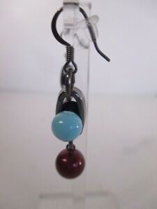 【送料無料】アクセサリー　ネックレス　イムダイナミックデュオボールボルドーライフルバレルカラーイヤリングjoomi lim dynamic duo ball blu bordeaux canna di fucile colore orecchini nwot