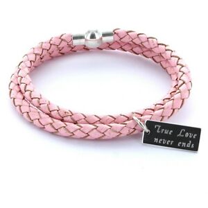 【送料無料】アクセサリー　ネックレス　スキン×カフカフサuomo preferiti bracciale bracciale in pelle 0,5cm 2x avvolto amp; incisione rosa 21,158円
