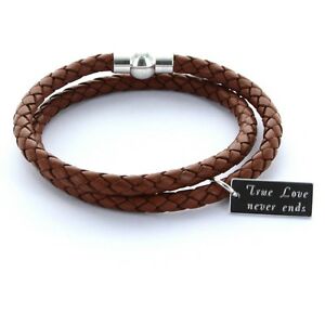 【送料無料】アクセサリー　ネックレス　スキン×カフカフライトブラウンuomo preferiti bracciale bracciale in pelle 0,5cm 2x avvolto amp; incisione marrone chiaro