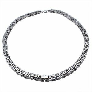 【送料無料】アクセサリー　ネックレス　チェーンネックレススチールスチールチェーンネックレスcatena in acciaio collana da uom catena reale collana in acciaio 55cm 8 x 8 mm