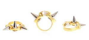 【送料無料】アクセサリー　ネックレス　イムトリプルホワイトスパイクリングドルピンクゴールドホワイトjoomi lim bianco triplo spike anello sz 55 nwot 140 oro rosa bianco irrg