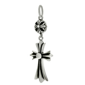 【送料無料】アクセサリー　ネックレス　スターリングシルバーペンダントクロスdonna argento sterling 925 ossidato pendente a croce