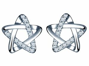 【送料無料】アクセサリー　ネックレス　ジュエリースターリングシルバーワイヤyumilok jewelry 925 argento sterling zirconi fili con trama hollow star 21,456円