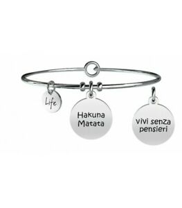 【送料無料】アクセサリー　ネックレス　カフオリジナルkidult bracciale philosophy hakuna matata senza pensieri 731248 originale nuovo