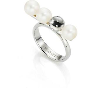 【送料無料】アクセサリー　ネックレス　リングスチールサイズanello donna morellato lunae sadx13016 acciaio perle naturali misura 16 lady