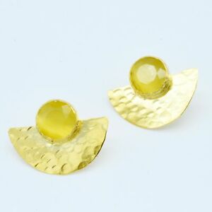 【送料無料】アクセサリー　ネックレス　aylas ottomano placcato oro occhio di gatto semi preziosi gem stone fatto a mano