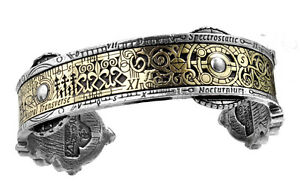 【送料無料】アクセサリー　ネックレス　ゴシックカフgenuine alchimia gotico uomo steampunk braccialespectrostatic nocturnium