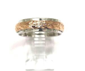 【送料無料】アクセサリー　ネックレス　ピンクシルバーハワイアンリーフrosa 2t argento 925 hawaiano plummaile foglia 4mm 6mm doppio fedina misura 310