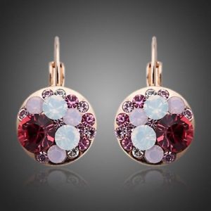 【送料無料】アクセサリー　ネックレス　イヤリングround rosso sangue clip orecchini per le donne signore ragazze me0062
