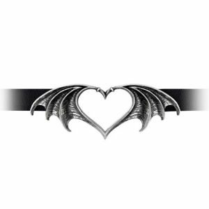 【送料無料】アクセサリー　ネックレス　イングランドゴシックアモールパンクハートネックレスalchemy of england gotico nocte amor ali pipistrello cuore punk collana p823