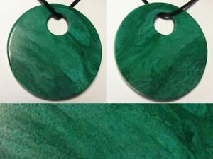【送料無料】アクセサリー　ネックレス　アフリカリムビードペンダントverde africano giada 50mm pi pendente a cerchio perlina 9363a