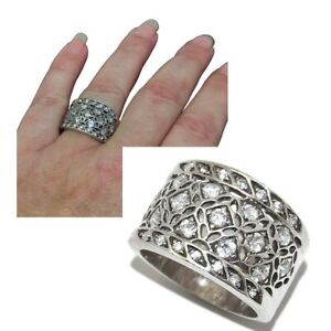 【送料無料】アクセサリー　ネックレス　アルジェントマッシフジルコニウムブランリングbague argent massif 925 anneau large zirconium blanc t 54 bijou ring