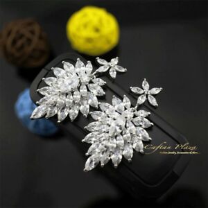 【送料無料】アクセサリー　ネックレス　イヤリングラグジュアリーイヤリングスワロフスキークリスタルホワイトゴールドorecchini luxury orecchini zirconi aaa swarovski cristalli stellux oro bianco