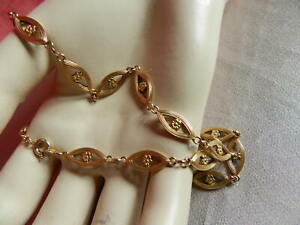 【送料無料】アクセサリー　ネックレス　アイデアシャルマンプチコリアープラークidee cadeau poupee charmant petit collier18,50 x 2 ancien pomponne ou plaque or
