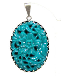【送料無料】アクセサリー　ネックレス　トレーラービンテージオリジナルボヘミアガラスガソリンsoho rimorchio vintage antico originale bohemia vetro handmade 1960s ovale petrol