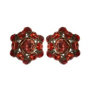 【送料無料】アクセサリー　ネックレス　イヤリングピンkonplott orecchini a perno bended lights rosso 21,456円