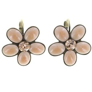 【送料無料】アクセサリー　ネックレス　イヤリングシチリアベージュピーチkonplott orecchini eurowire siciliani ovaly beige chiaro peach