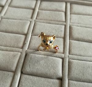 【送料無料】アクセサリー　ネックレス　ゴールデンリングミニパールクラスanello dorato placcato oro mini perla piccolo gatto giallo rosso class t56 l3