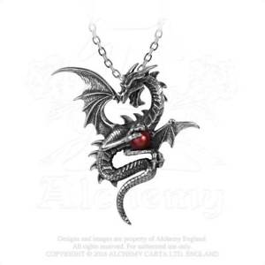 【送料無料】アクセサリー　ネックレス　ドラゴンピュータークリスタルalchemy aethera draconem dragone peltro e pentente cristallo