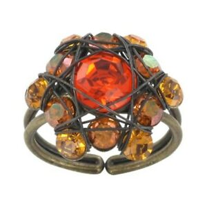 【送料無料】アクセサリー　ネックレス　リングライトオレンジイエローkonplott anello bended lights arancionegiallo