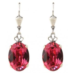 【送料無料】アクセサリー　ネックレス　スワロフスキーフクシアアルジェントboucles doreilles cristaux swarovski fuchsia sur monture argent 20,860円