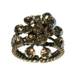 【送料無料】アクセサリー　ネックレス　リングディスクベージュクリスタルkonplott anello magic fireball beige cristallo ombre decorativa dorata
