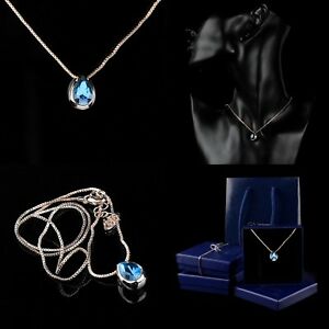 【送料無料】アクセサリー ネックレス ネックレスペンダントペンダントピンクゴールドクリスタルcollana donna pendente blu occhio ciondolo colore oro rosa 18 kt cristallo