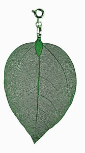 【送料無料】アクセサリー ネックレス ペンダントステンレススチールblumenkind ciondolo foglia largo verde scuro bl03lgg acciaio inox