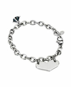 【送料無料】アクセサリー ネックレス 2jewels bracciale donna cuore in acciaio e cristallo nero italian design 231283
