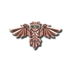 【送料無料】アクセサリー　ネックレス　フクロウパーアンストークスbroche steampunk aviamore owl par anne stokes