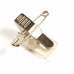 【送料無料】アクセサリー　ネックレス　プラスチッククリップコンビクラフトバッジ100 plastica metallo combi clip craft badge fissaggio id cm2n