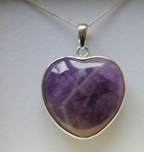【送料無料】アクセサリー　ネックレス　スターリングシルバーボックスハートペンダントアメジストネックレスgrande argento sterling con ametista collana con ciondolo a forma di cuore in confezione r