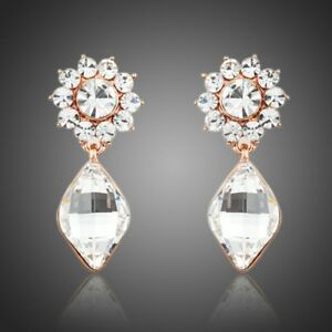 【送料無料】アクセサリー　ネックレス　イヤリングロードオブザガールクリスタルドロップgirasole orecchini a goccia cristallo per le donne signore ragazze mje0173